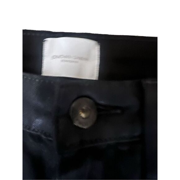 NWT Jonathan Simkhai Rae High Rise Coated Ankle Skinny Jean - Black Size 27 - Picture 6 of 9